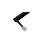 GCHA444012-FFB HANDSET CORD 12' FLAT BLA