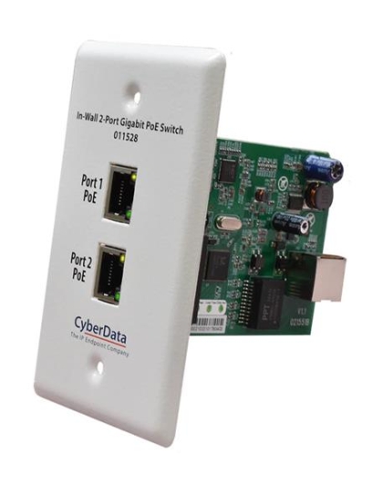 In-Wall 2-Port Gigabit PoE Switch