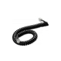 CORD COILED 6 CON. 15' BLACK