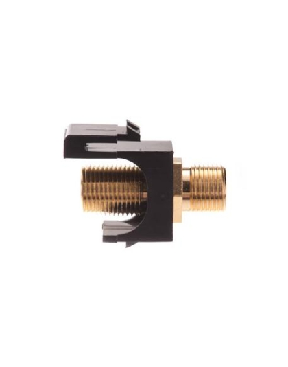 MODULE, F-TYPE, GOLD PLATED, BLACK