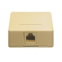 SURFACE MOUNT JACK, 6P6C, IVORY