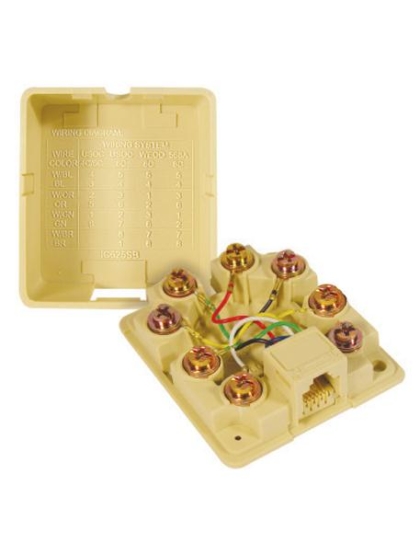 SURFACE MOUNT JACK, 6P6C, IVORY