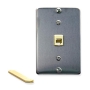 Wall Plate IDC 6P6C STAINLESS STEEL