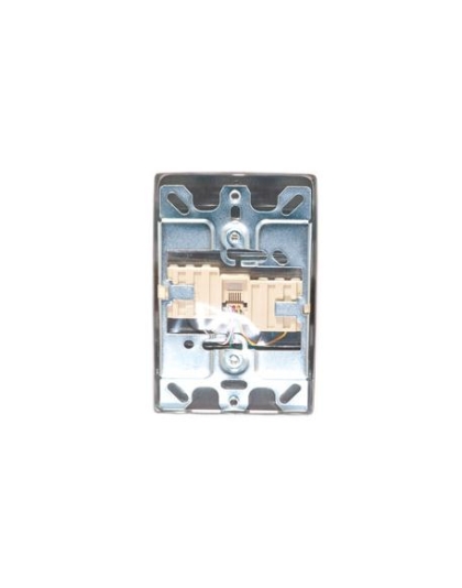 Wall Plate IDC 6P6C STAINLESS STEEL