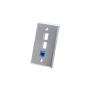 FACEPLATE, STAINLESS STEEL,1-GANG,3-PORT