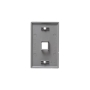 FACEPLATE, FLAT, 1-GANG, 1-PORT, GRAY