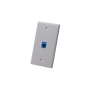FACEPLATE, FLAT, 1-GANG, 1-PORT, GRAY