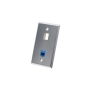FACEPLATE, STAINLESS STEEL,1-GANG,2-PORT