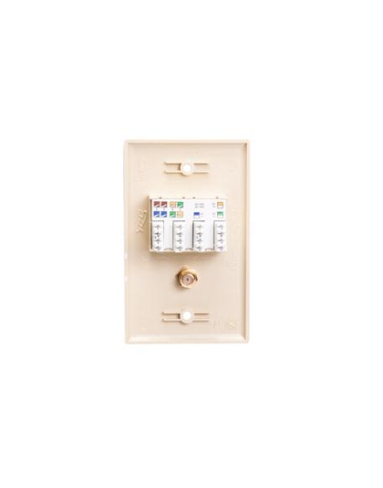 FACEPLATE, IDC, VOICE DATA, F-TYPE, IV