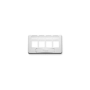 FACEPLATE, FURNITURE, TIA, 4-PORT, WHITE