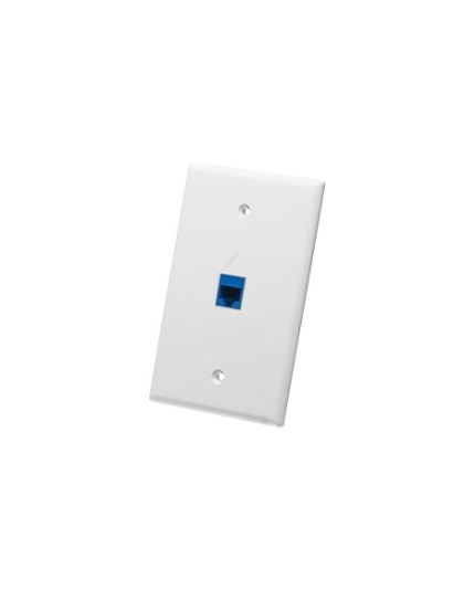 FACEPLATE, OVERSIZED, 1-PORT, WHITE