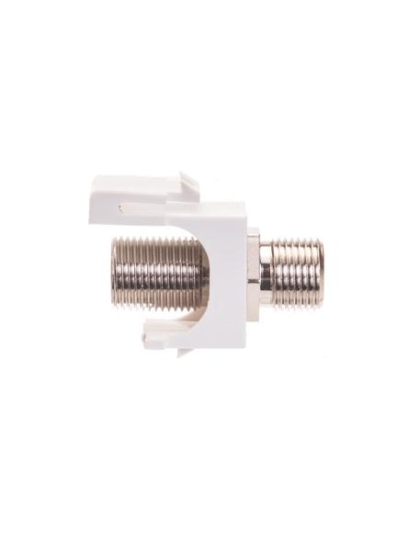 MODULE, F-TYPE NICKEL PLATED 25 PK WHITE