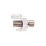 MODULE, F-TYPE NICKEL PLATED 25 PK WHITE