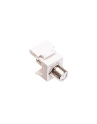 MODULE, F-TYPE, NICKEL PLATED, WHITE