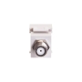 MODULE, F-TYPE, NICKEL PLATED, WHITE