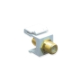 MODULE, F-TYPE, GOLD PLATED, WHITE