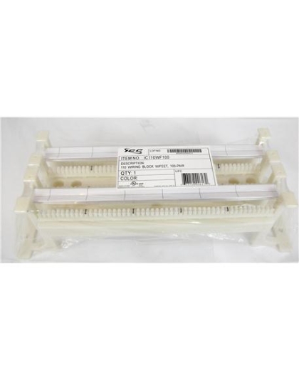 110 WIRING BLOCK W/ FT, 100-PAIR, CAT 5e