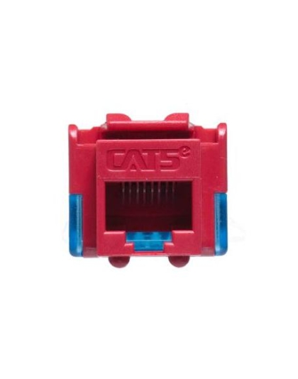 MODULE, CAT 5e, EZ, 25 PK, RED
