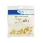 MODULE, F-TYPE, GOLD PLATED, 25 PK WHITE