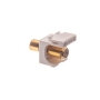 MODULE, F-TYPE, GOLD PLATED, 25 PK WHITE