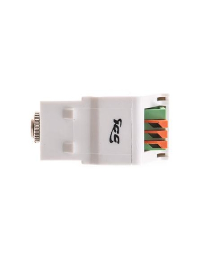 MODULE, STEREO AUDIO, 3.5 MM, WHITE