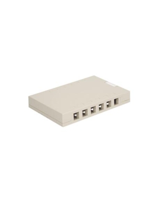 SURFACE MOUNT BOX, 12-PORT, WHITE