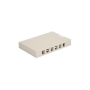 SURFACE MOUNT BOX, 12-PORT, WHITE