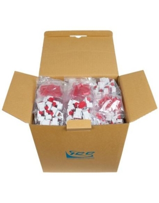 MODULE, CAT 6, EZ, 400 PK, No JackEZ, WH