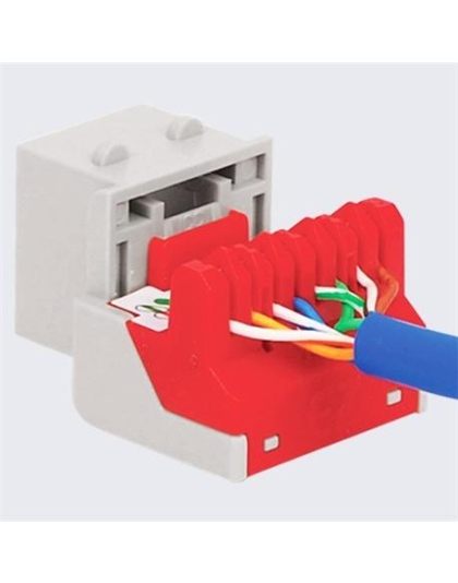 MODULE, CAT 6, EZ, 400 PK, No JackEZ, WH