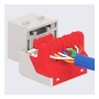MODULE, CAT 6, EZ, 400 PK, No JackEZ, WH