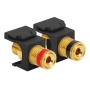 MODULE, BINDING POST, GOLD PLATED, BK