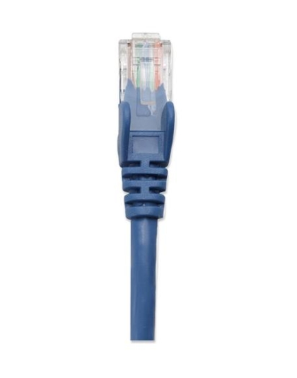 CAT5e BOOT PATCH CORD .5 FT BLUE
