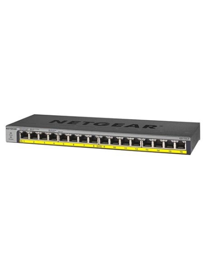 16-Port PoE/PoEplus Gb Ethernet UnMgd.