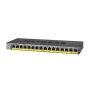 16-Port PoE/PoEplus Gb Ethernet UnMgd.