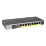 8-Port PoE/PoEplus Gb Ethernet UnMngd