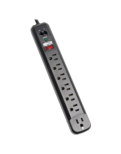 7 OUTLET SURGE STRIP WITH RIGHT ANGLE