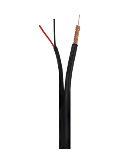500 FT RG59 & 18-2 SIAMESE BLACK CABLE