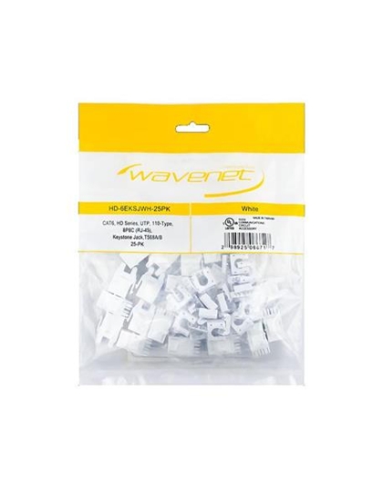 CAT6 HDJ SERIES JACK 25 PACK