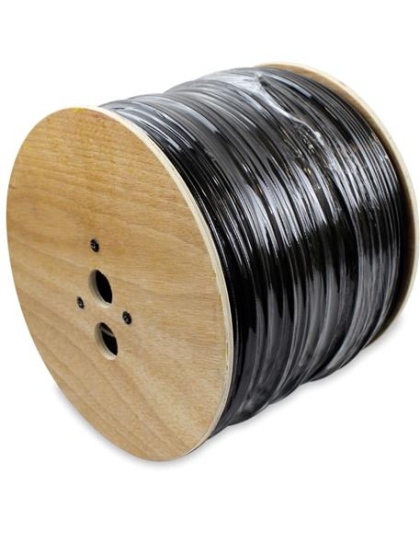 1000 FT 5G59 18-2 SIAMESE CABLE BLACK