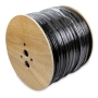 1000 FT 5G59 18-2 SIAMESE CABLE BLACK