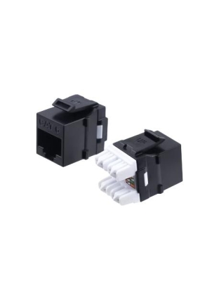 CAT6 HDJ SERIES JACK 25 PACK BLACK