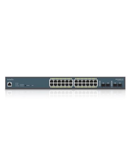 24-Port Gigabit PoE+ Switch with 410W Bu