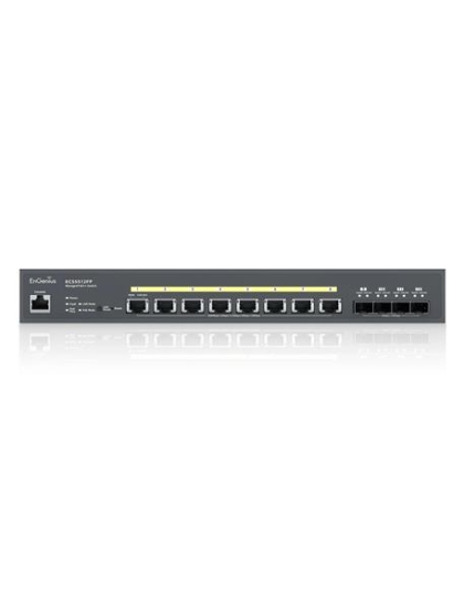 10-Gigabit 8-port PoE++ layer 2+ switch