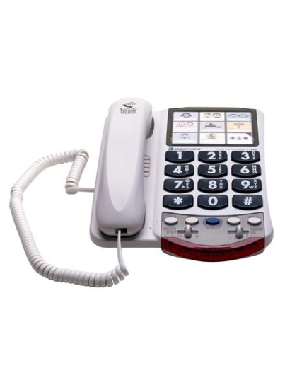 76593 Amplified Photo Phone WHITE