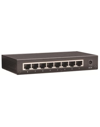 10/100 8 Port Switch, Desk, Metal