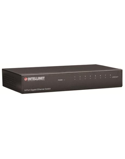 IntellinetGigabit 8 Port SwitchDeskMetal