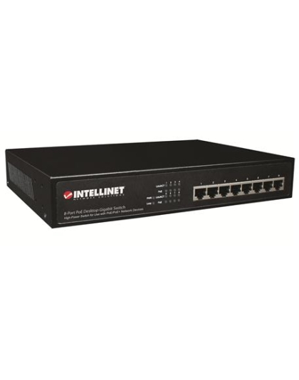 8 Port Gigabit Switch all POEplus Desk