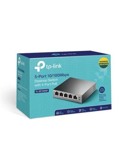 5-Port 10/100Mbps Switch 4-Port PoE