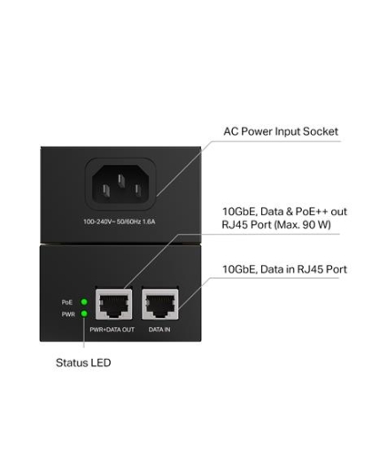 10G PoE++ Injector Adapter