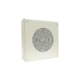 8in Amplified Ceiling Spkr Square Grille